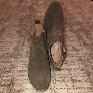 Genuine Leather Suede Booties